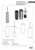 BEO WC-Bürstengarnitur Edelstahl matt schwarze Bürste Produktbild-Vorschau 3