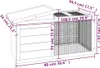 vidaXL Králíkárna hnědá 100,5x54x55 cm Borovicový masiv Náhled obrázku produktu 7