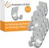 8x Befestigungshaken Anhänger Plane 44x50x26mm Spannhaken Produktbild-Vorschau 1