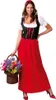 Mittelalter Wirtin Kostüm Rot Karneval Prinzessin Fasching Produktbild-Vorschau 1