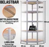 MONZANA® Scaffale Metallo Angolare Garage 180x70x40 875kg 5 Anteprima dell’immagine prodotto 3