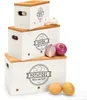 Kartoffel Aufbewahrungsbox 3er Set, Kartoffeln, Knoblauch Produktbild-Vorschau 1