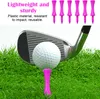 A golf club, ball, and tees on green grass, with text describing the product. Produktbild-Vorschau
