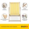 Sdraio - a righe strette - giallo - pieghevole - in legno Anteprima dell’immagine prodotto 2