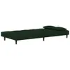 Schlafsofa 2-Sitzer mit 2 Kissen Dunkelgrün Samt 375809 Produktbild-Vorschau 6