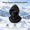 3-in-1 Sturmhaube Fleece Schwarz, Winter Gesichtsschutz mit Produktbild-Vorschau 3