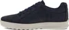 A side view of a single navy blue sneaker. Produktbild-Vorschau