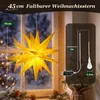 Weihnachtsstern 45cm Beleuchtet Gelb 3D Leuchtstern für Produktbild-Vorschau 5