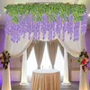OKWISH 12 Pack künstliche Glyzinien Blumen, Girlande Produktbild-Vorschau 7