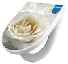 WC Sitz mit Absenkautomatik D Form Motiv White Roses [TDW3 Produktbild-Vorschau 1