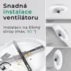 Noaton® 13045W Puppis, stropní ventilátor s osvětlením, Náhled obrázku produktu 5