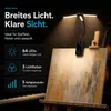 Klavierlampe LED, Akku Notenpultleuchte mit Klemme, 4 Produktbild-Vorschau 4