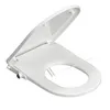 A white bidet toilet seat with the lid open, showing the spray nozzles. Produktbild-Vorschau