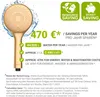WENKO Duschkopf Watersaving Gold matt, Produktbild-Vorschau 3