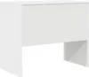 A white desk against a white background. Podgląd zdjęcia produktu