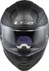 A black LS2 motorcycle helmet with a clear visor. Anteprima dell’immagine prodotto