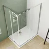 Duschspa 90x76cm Eckduschkabine Schiebetür 185cm 6mm ESG Produktbild-Vorschau 2