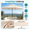 COSTWAY Sonnenschirm 300cm mit Doppeldach, Gartenschirm mit Produktbild-Vorschau 4