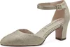 Tamaris Damen Pumps festlich Glitzer Fesselriemen rund Produktbild-Vorschau 2