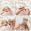 3D Holz Puzzle Bausatz – Laterne zum Selbstbauen, Kreatives Produktbild-Vorschau 5