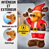 MONZANA® Renne de noël gonflable 135 cm éclairage LED Voir les images du produit 4