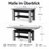 ASTRA Couchtisch ausziehbar & höhenverstellbar 110–150 × 68 Produktbild-Vorschau 5