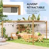 Outsunny Pergola aluminium pergola jardin extérieur 4 x 3 m Voir les images du produit 6
