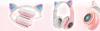 Bezdrôtové Slúchadlá Mačacie Uši Svietiace Rgb Bluetooth Náhľad obrázku produktu 10