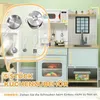 AIYAPLAY Kinderküche Spielküche mit Mikrowelle, Herd und Produktbild-Vorschau 5