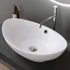 doporro Waschbecken Oval Aufsatzwaschbecken aus Keramik Produktbild-Vorschau 1
