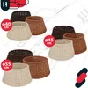 Several woven baskets of different sizes and colors are displayed on a blueprint background, with some size indicators. Náhľad obrázku produktu