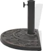 vidaXL Pied de parasol résine semi-circulaire bronze 9 kg Voir les images du produit 3