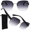 Rahmenlose Fliegenbrille für Damen, polarisierte Produktbild-Vorschau 4