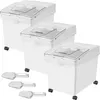 Mehl- und Reisbehälter Set - 25 kg Kapazität - 3er Pack Produktbild-Vorschau 1