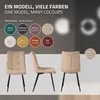ML-Design set di 4 sedie per sala da pranzo marrone chiaro, Anteprima dell’immagine prodotto 7
