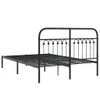 Design Bettgestell mit Kopfteil Metall Schwarz 140x190 cm, Produktbild-Vorschau 6