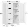 Yaheetech Badezimmerschrank mit 4 Schubladen und 3 Produktbild-Vorschau 4