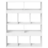 vidaXL Divisorio per ambienti bianco 100x33x125,5 cm Anteprima dell’immagine prodotto 4