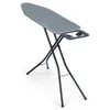 A gray ironing board with black metal legs is shown against a white background. Náhľad obrázku produktu