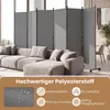 Parawan pokojowy COSTWAY z blokowanymi kółkami, 6-częściowy Podgląd zdjęcia produktu 4