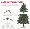 An image showing a Christmas tree and diagrams illustrating its assembly. Produktbild-Vorschau