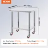 Stół roboczy VEVOR 76 x 60 x 85 cm ze stali nierdzewnej Podgląd zdjęcia produktu 14