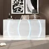 Komoda s dverami s LED osvetlením, úložná skriňa, skriňa do Náhľad obrázku produktu 7