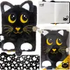 Tagebuch Mit Vorhängeschloss 3D Haarig A5 96K Nachtkatze Produktbild-Vorschau 1