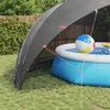 vidaXL Pool Dome Black 592 x 590 x 275 cm Náhľad obrázku produktu 4