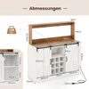 COSTWAY Koffiebar kast in landelijke stijl met Productafbeelding-voorbeeld 2