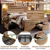 MODFU Doppelbett Bettgestell 160x200 cm mit LED-Downlights Produktbild-Vorschau 5