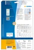 HERMA Namens-Einsteckschild. A4 90x60 mm weiß Karton 200 Anteprima dell’immagine prodotto 2