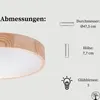 STOLARNIA PIKA Deckenlampe - Runde Holz Deckenleuchte Produktbild-Vorschau 4