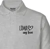 Huuraa Damen Polo Shirt Lima my love S Sport Grey Bio Produktbild-Vorschau 2